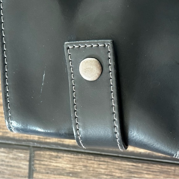 ALBERTA Di CANIO Grey Leather Tote Bag - Picture 2 of 9